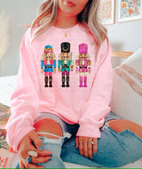 *PREPPY NUTCRACKER * SEQUIN EFFECT  CHRISTMAS SWEATSHIRT: M / Heleconia