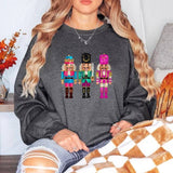 *PREPPY NUTCRACKER * SEQUIN EFFECT  CHRISTMAS SWEATSHIRT: M / Heleconia