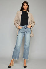 Kancan Cropped Wide Leg Jeans