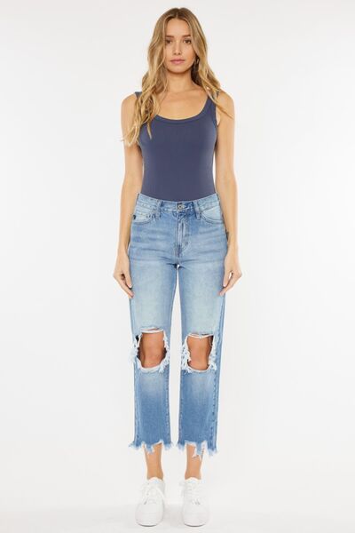 Kancan High Waist Open Jeans