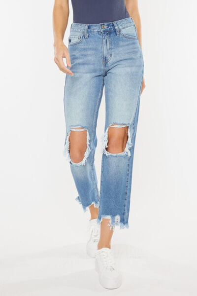 Kancan High Waist Open Jeans