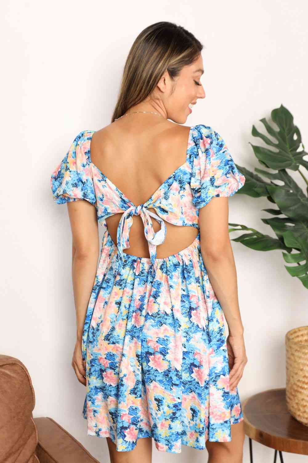 Blooming Petals Mini Dress