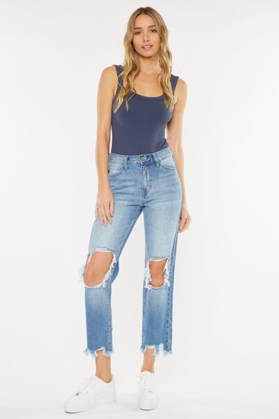 Kancan High Waist Open Jeans