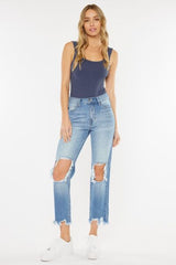 Kancan High Waist Open Jeans