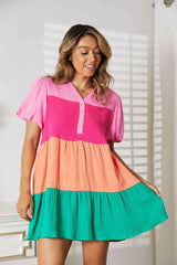 Color block Couture Dress