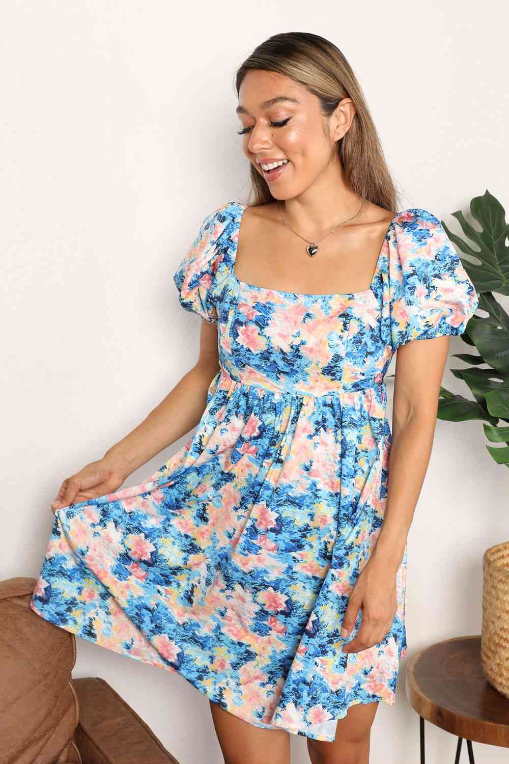 Blooming Petals Mini Dress