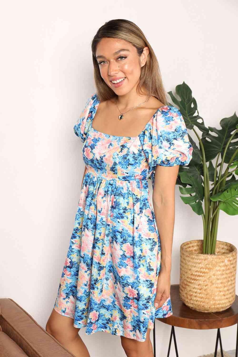 Blooming Petals Mini Dress