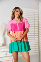 Color block Couture Dress