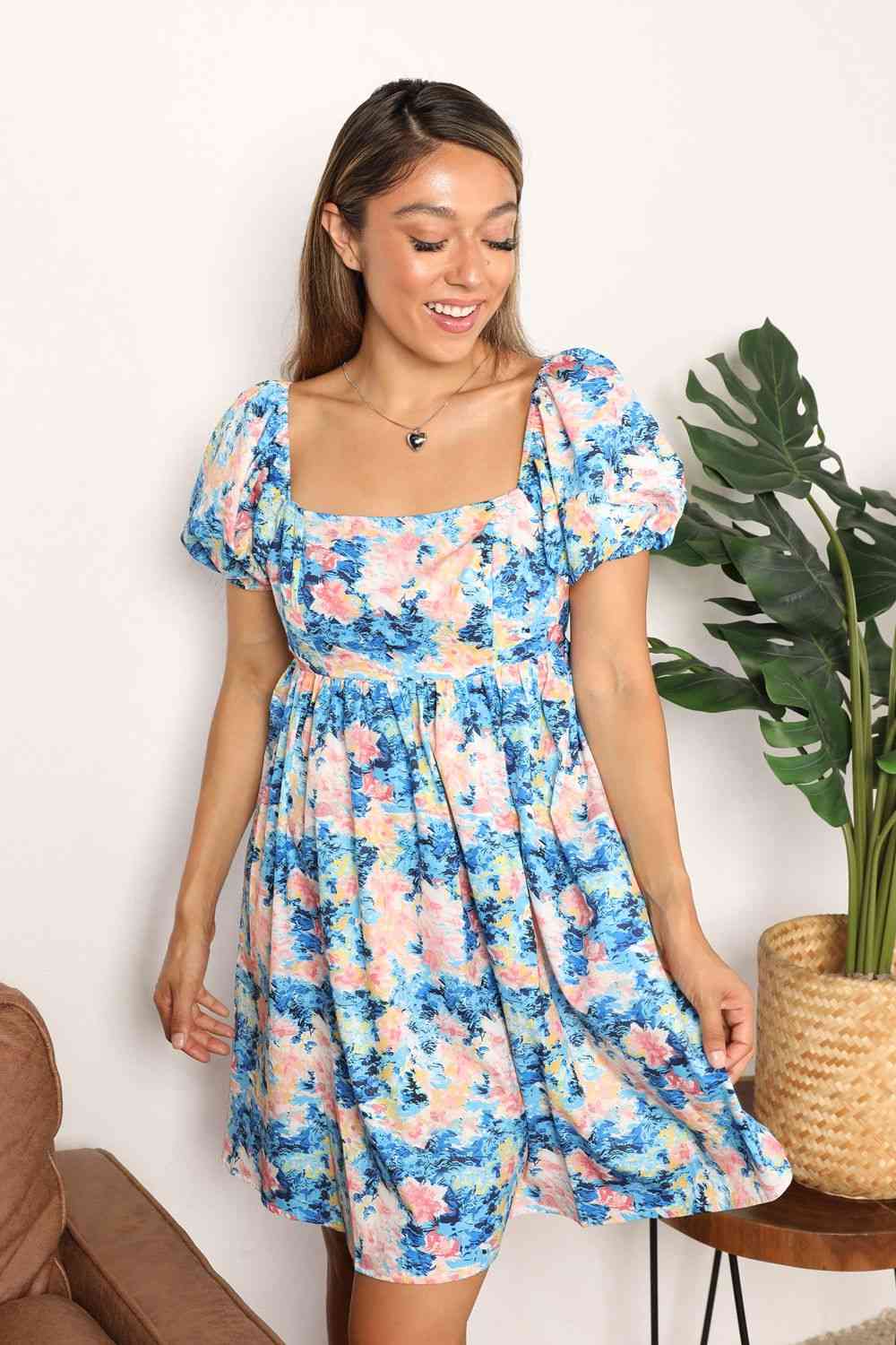 Blooming Petals Mini Dress